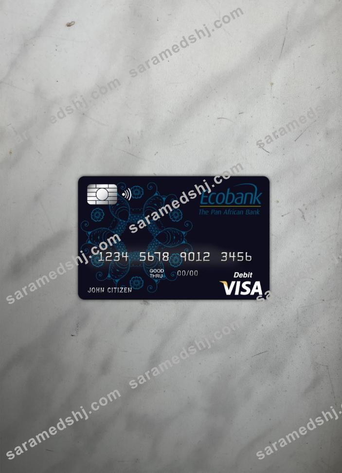 Benin Ecobank visa card photolook front